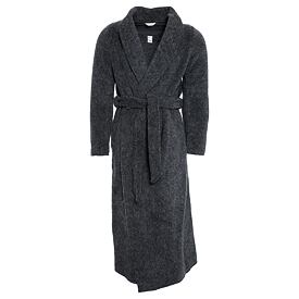 Wickelmantel aus Wolle grau