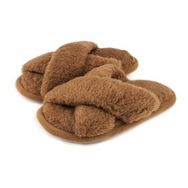 Vlněné pantofle Pamela hnědá