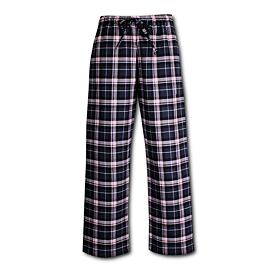 Dámské flanelové domácí kalhoty kárované fialovorůžová