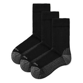 3 pairs of Merino socks with orthopedic hem black
