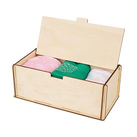 Osterbox mit Baumwollsocken rosa