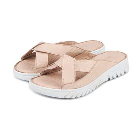 Dámské kožené nazouváky Klaudie růžová