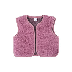 Kinderwollen vest Junior, roze
