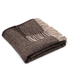 Pléd s ovčí vlnou Woolee hnědá
