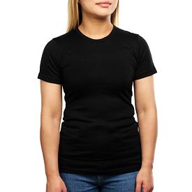 Dámské Merino tričko s krátkým rukávem černá