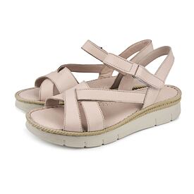 Dámske kožené sandále Apolena sivá