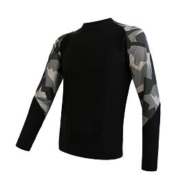 Pánské funkční triko Sensor Merino Impress Camo