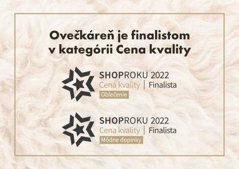 Ovečkáreň je finalistom Ceny kvality v súťaži ShopRoku 2022
