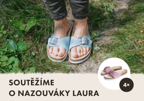 Vyhrajte oblíbené korkové nazouváky Laura