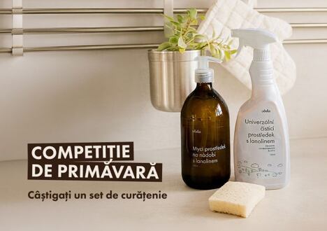 Concurs de primăvară pentru un set de curățenie