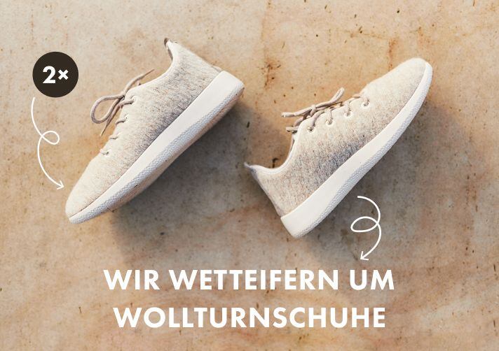 Gewinnen Sie Wollsneaker 👟