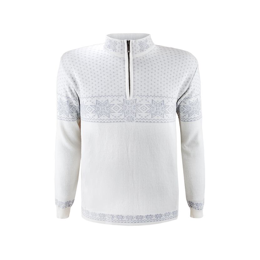 Men's sweater merino KAMA 4053 - Off white