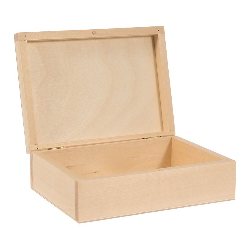 Aufbewahrungsbox aus Holz mit Deckel