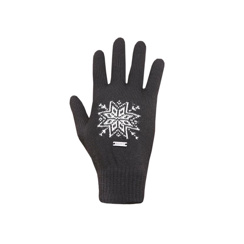 Gestrickte Handschuhe Merino Kama R104 dunkelgrau