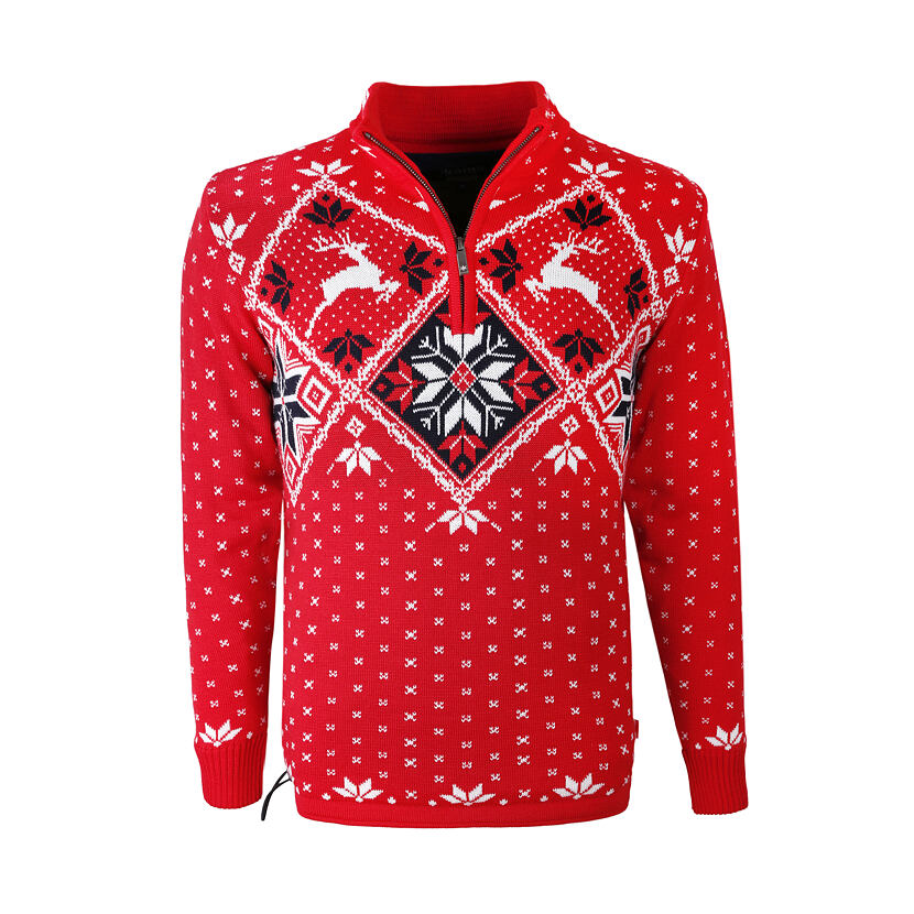 Merino Sweater KAMA 3055 -  Red