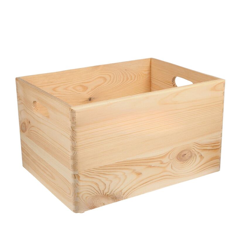 Aufbewahrungsbox aus Holz mit Griffen