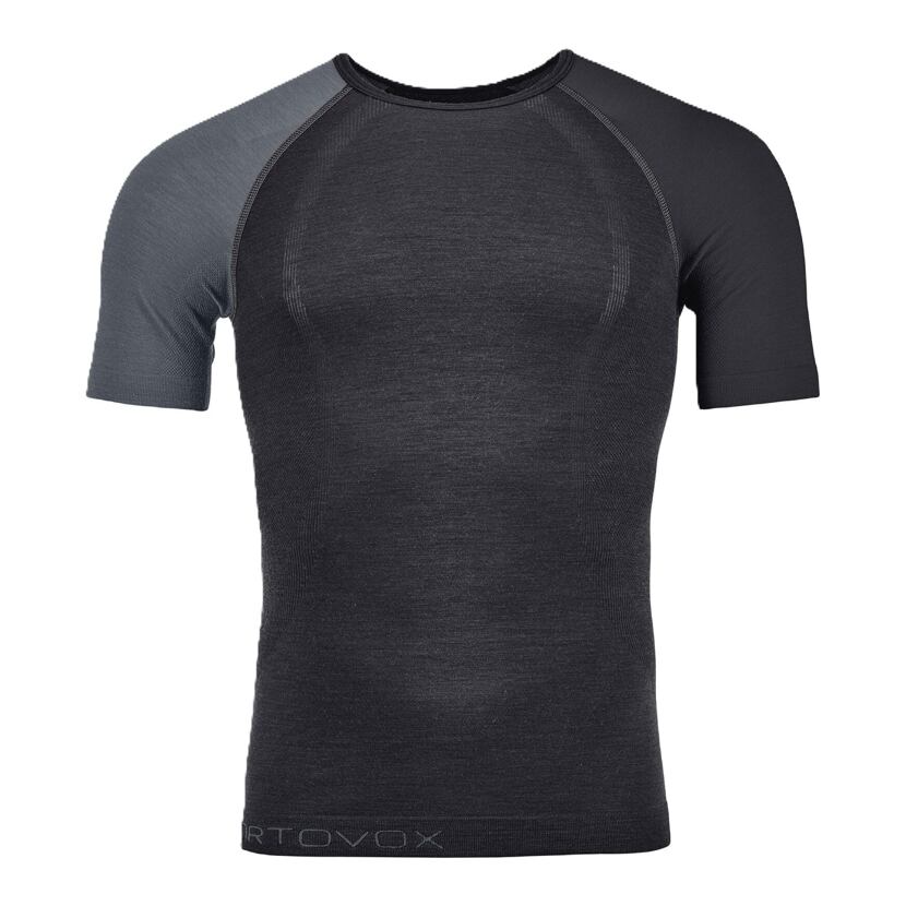 T-shirt pour homme Mérinos 120 Competition Light manches courtes Ortovox, noir corbeau