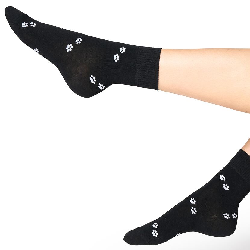 Calze donna in viscosa zampe, nero