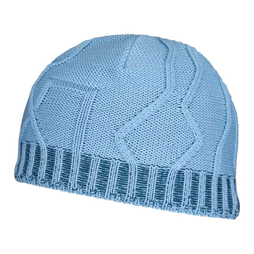 Ortovox Tangram Knit Beanie Merino Hat Ice Waterfall