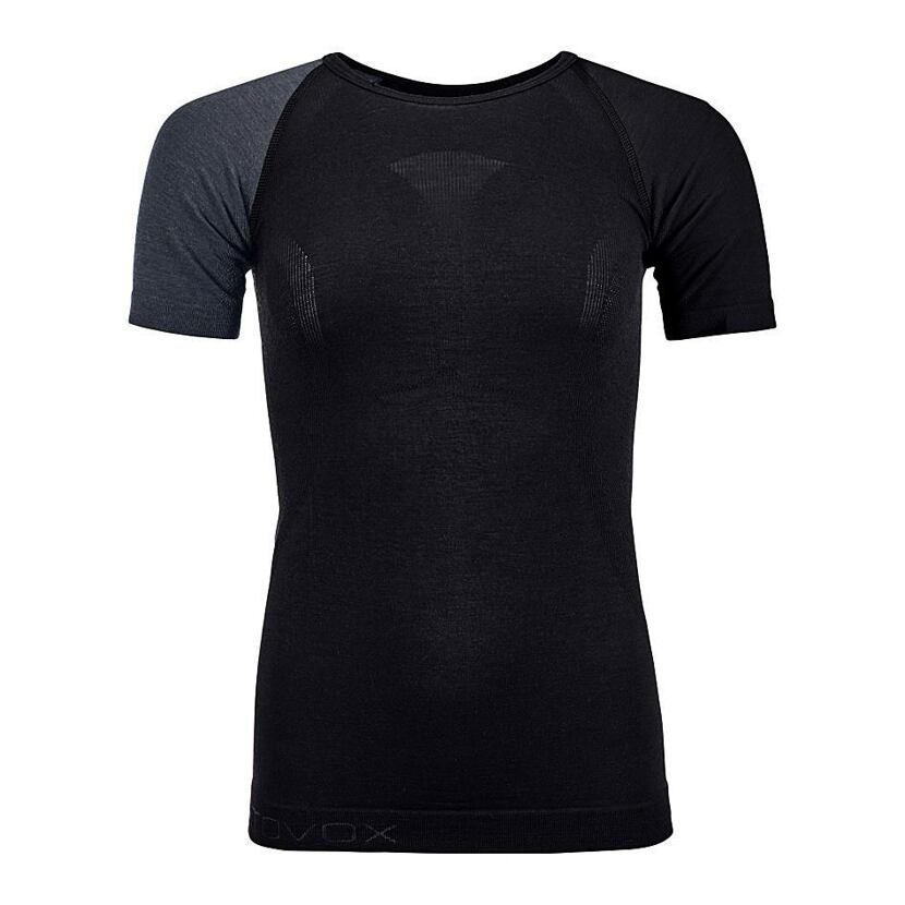 T-shirt pour femme Mérinos 120 Competition Light manches courtes Ortovox, noir corbeau