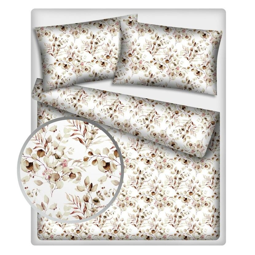 Flannel Bedding Eucalyptus White