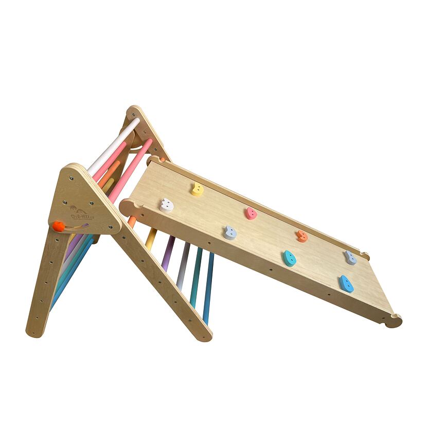 Jeu en bois – Triangle de Pikler