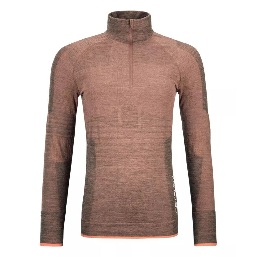 T-shirt mérinos 230 Competition Zip neck Ortovox bloom pour femme