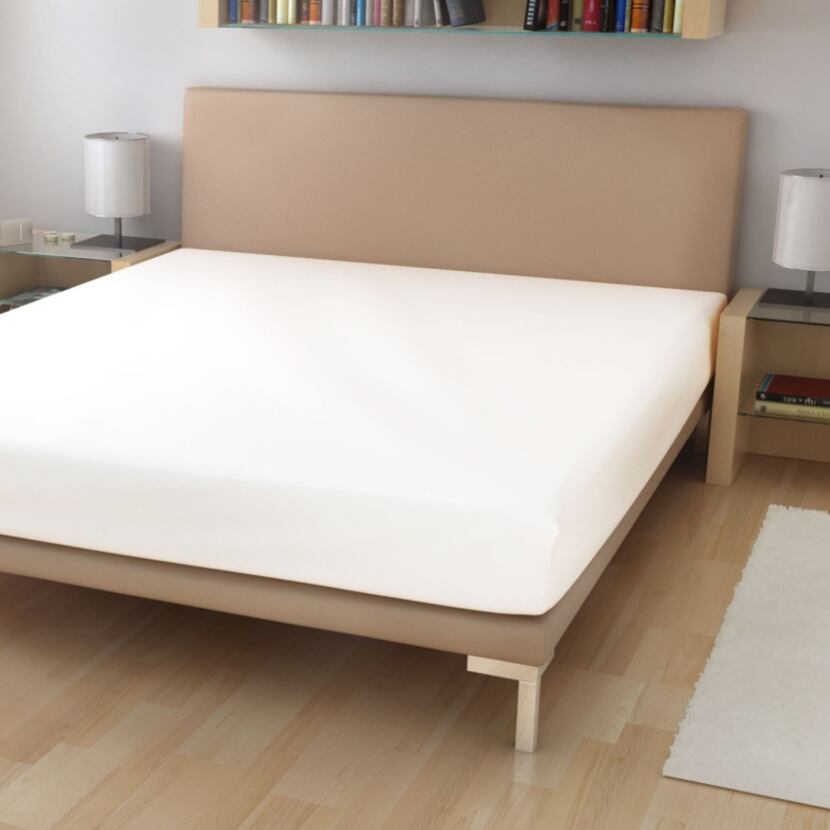 Bavlněné Jersey prostěradlo bílá