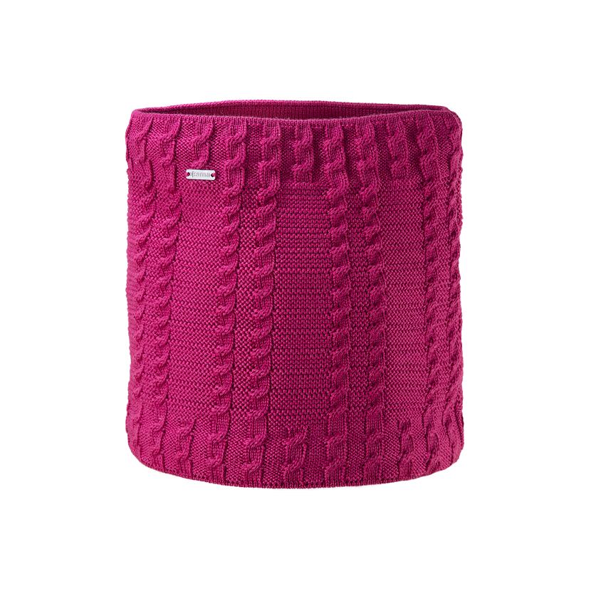Knitted neck warmer merino Kama S21 - Pink