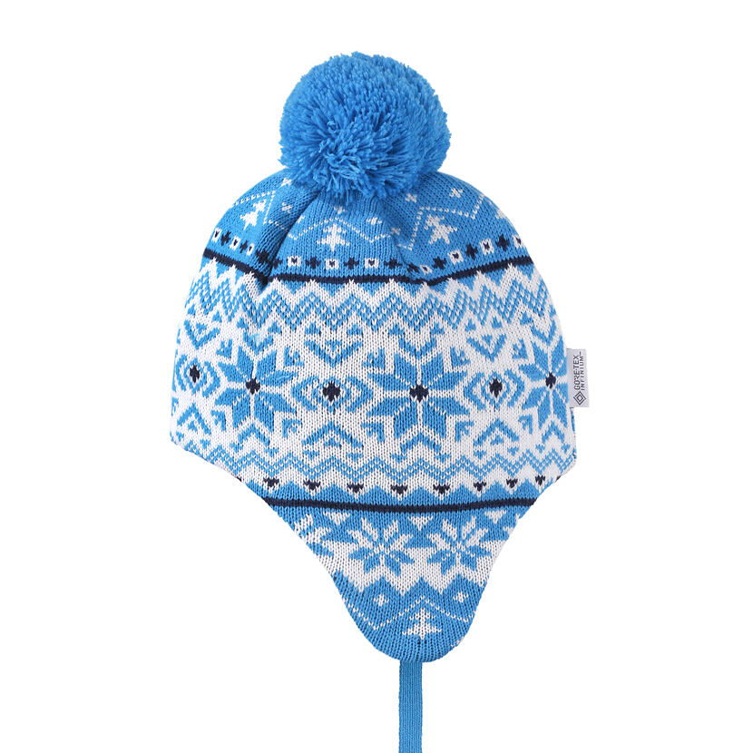 Dětská pletená čepice Merino Kama BW22 tyrkysová