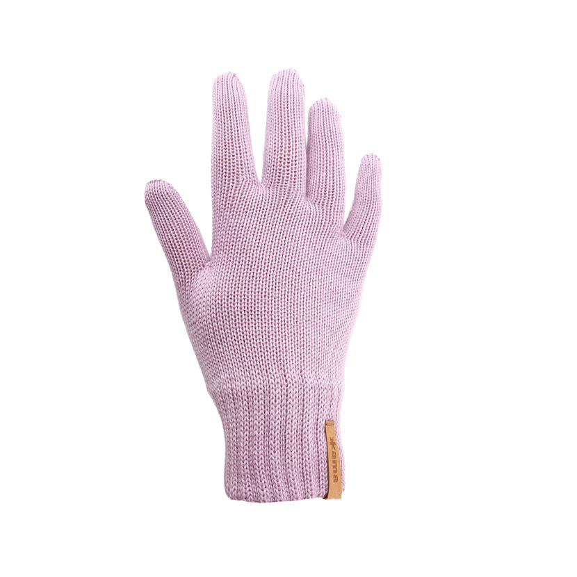 Gestrickte Handschuhe Merino Kama R102 rosa