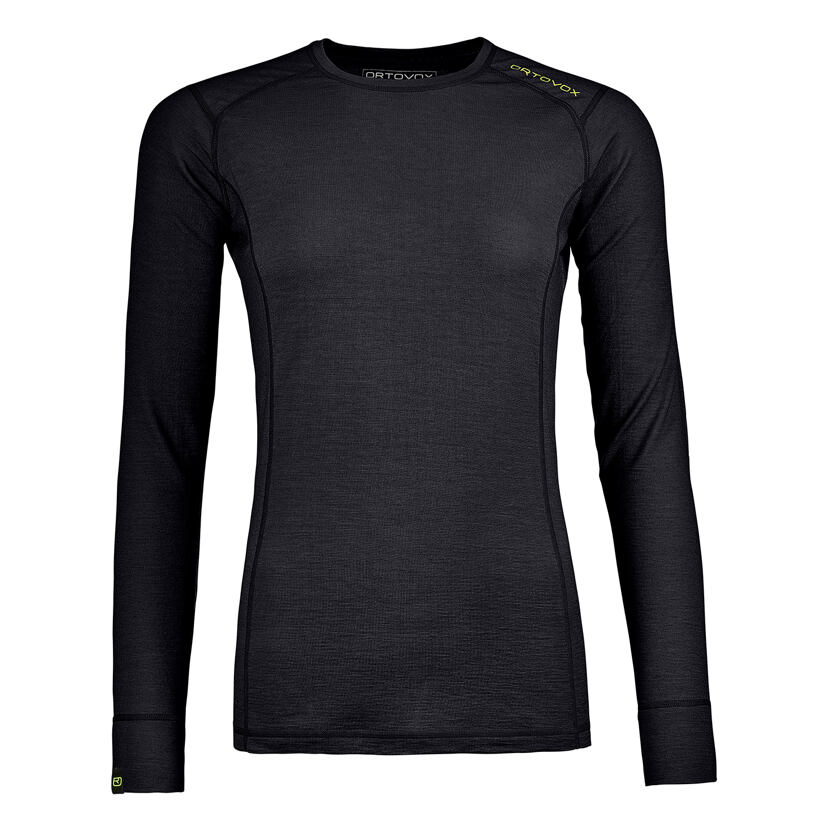 Tricou merino femei 145 Ultra long sleeve ORTOVOX  Black Raven