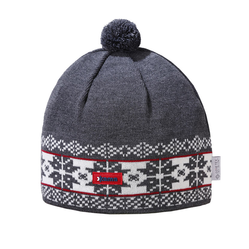 Căciulă tricotată Merino Kama AW68 - Gri închis