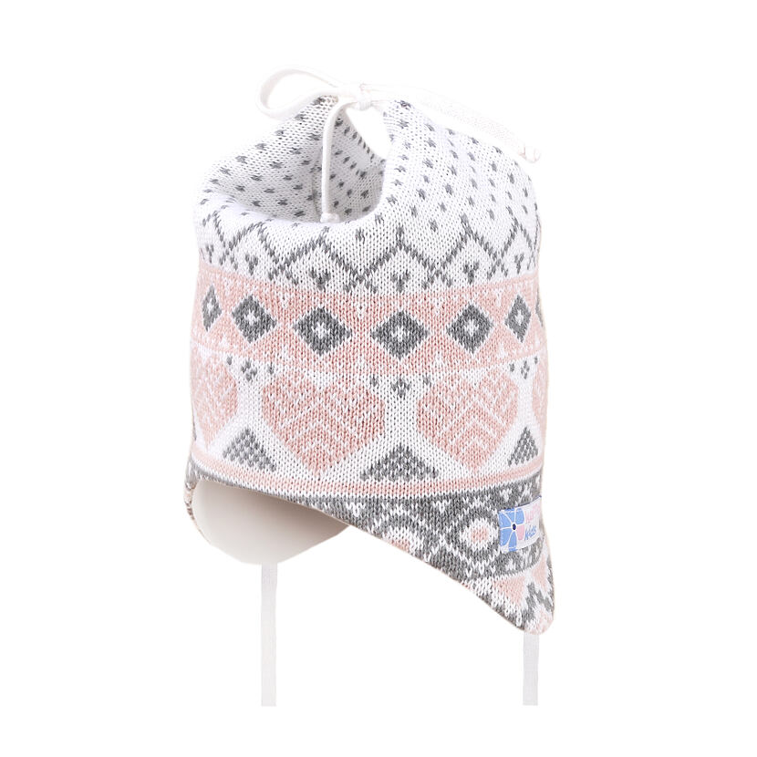 Dětská pletená Merino čepice Kama B88 přírodní bílá