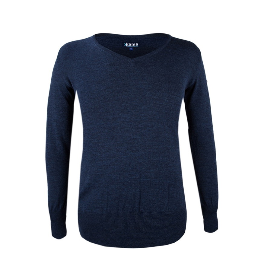 Pulover merino femei KAMA 5101  Gri închis