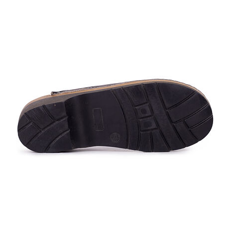 Women's orthopedic clogs with rubber sole - Black