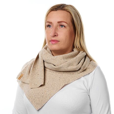 Wollen sjaal Vlnka B01 beige