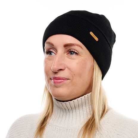 Vlnka Wool Beanie V10 Black