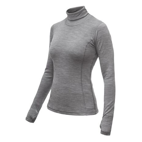 Women’s Sensor Merino Bold Performance Roll Neck Top Cool Grey