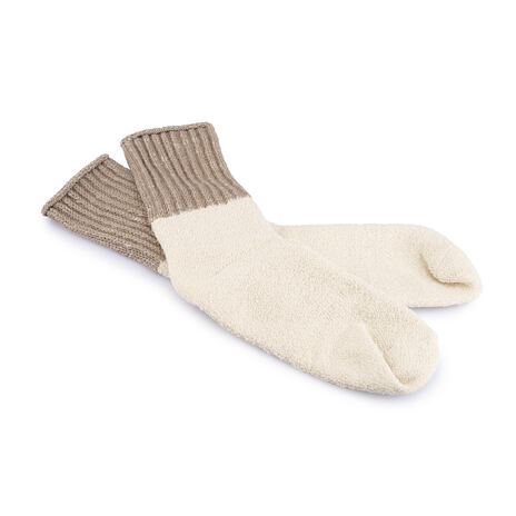 Extra-long Merino Wool Socks Brown