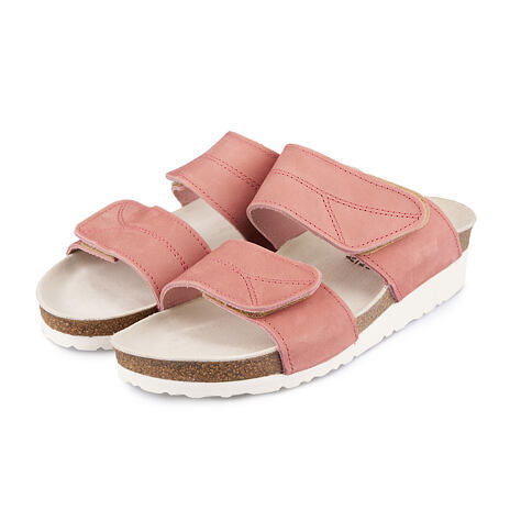 Korkslipper mit Keilabsatz für Damen "Saskia" rosa