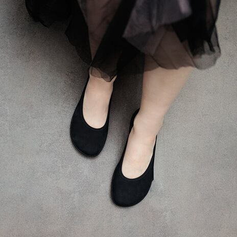  Be Lenka Sophie Leather Barefoot Ballerina Pumps Black