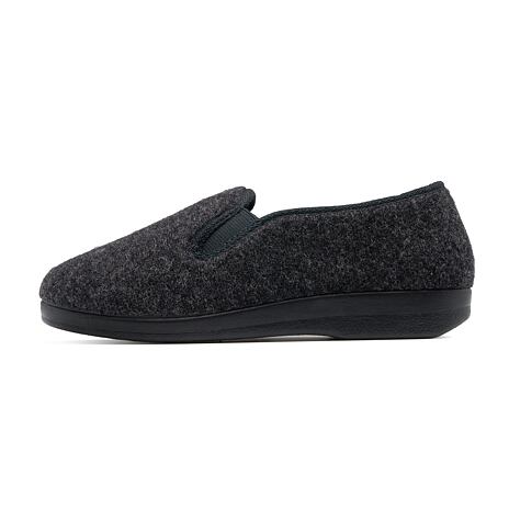 Wool Felt Slippers Dark Grey