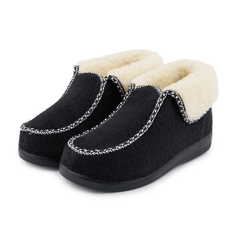 Women’s Wool Slippers Black