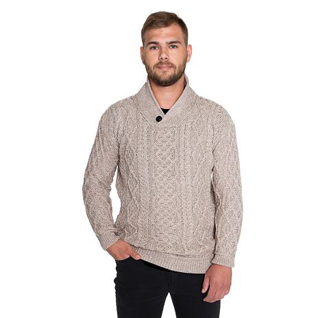 Pull en laine pour hommes Vlnka S18 nature