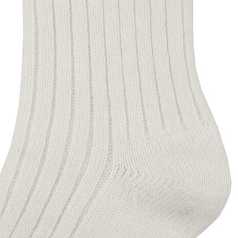 Chaussettes en laine de mouton Merino avec ourlet médical blanc