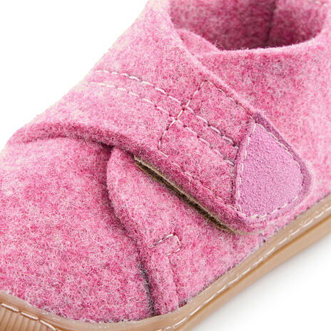 Chaussures Momo pour enfants en feutre roses