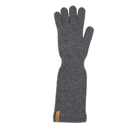 Gants longs Vlnka R04 en laine avec cachemire gris