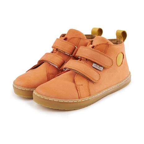 Tennis en cuir Dodo pour enfant oranges