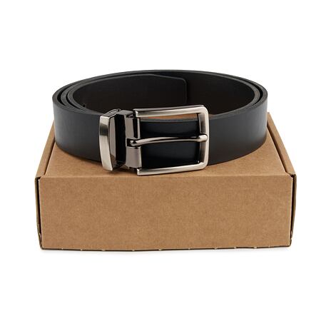 Leather belt black